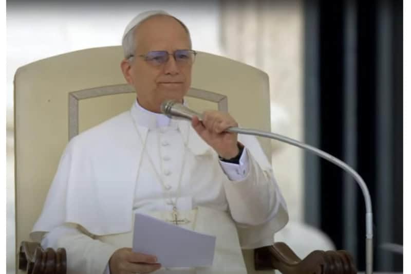 Leone XIV prima udienza generale 21 05 2025 - screenshot da YouTube