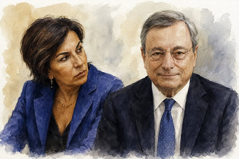Prof. Maria Rita Gismondo e Mario Draghi